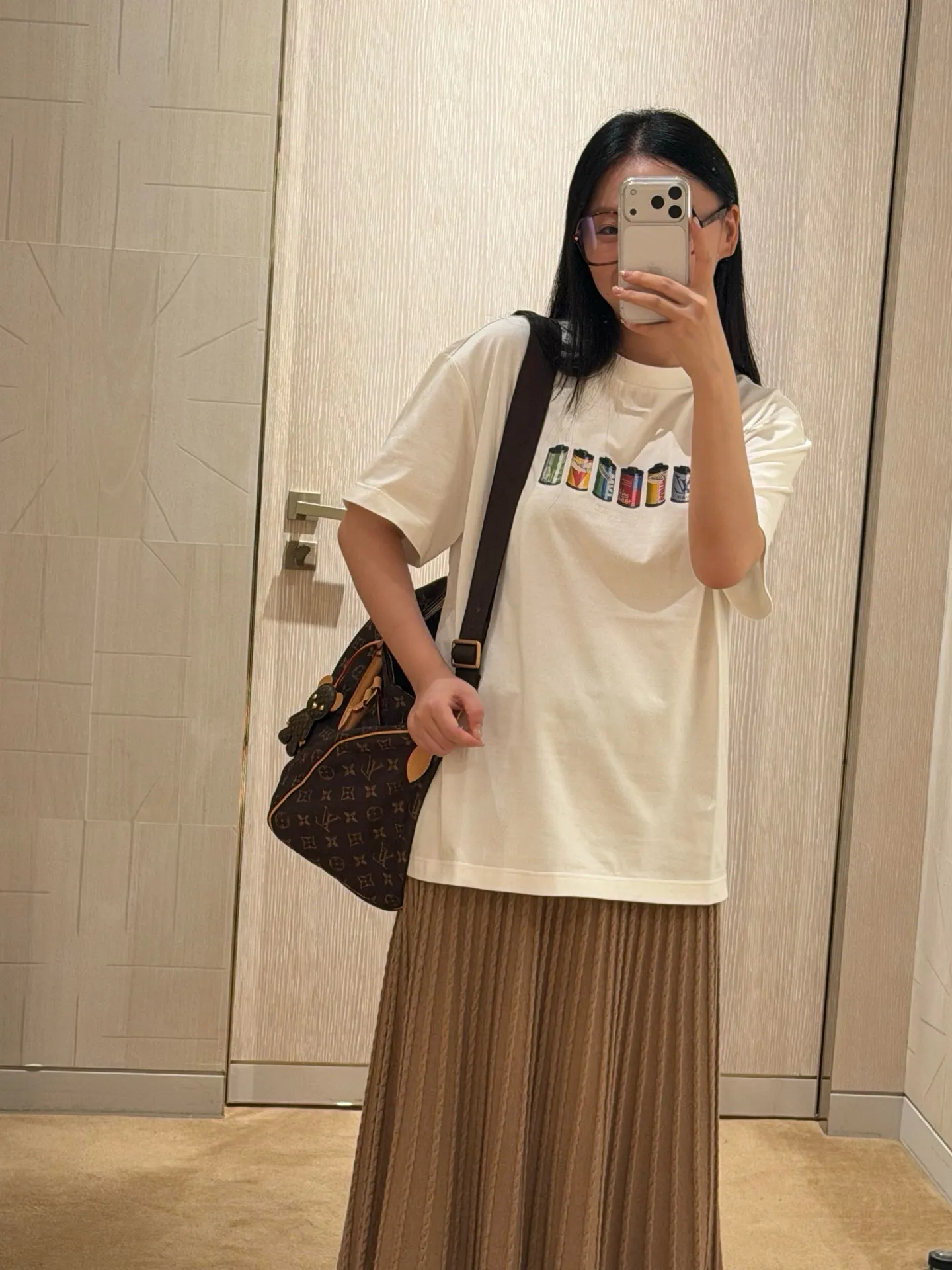 Louis Vuitton/Louis Vuitton Film Jar Printed Short Sleeves